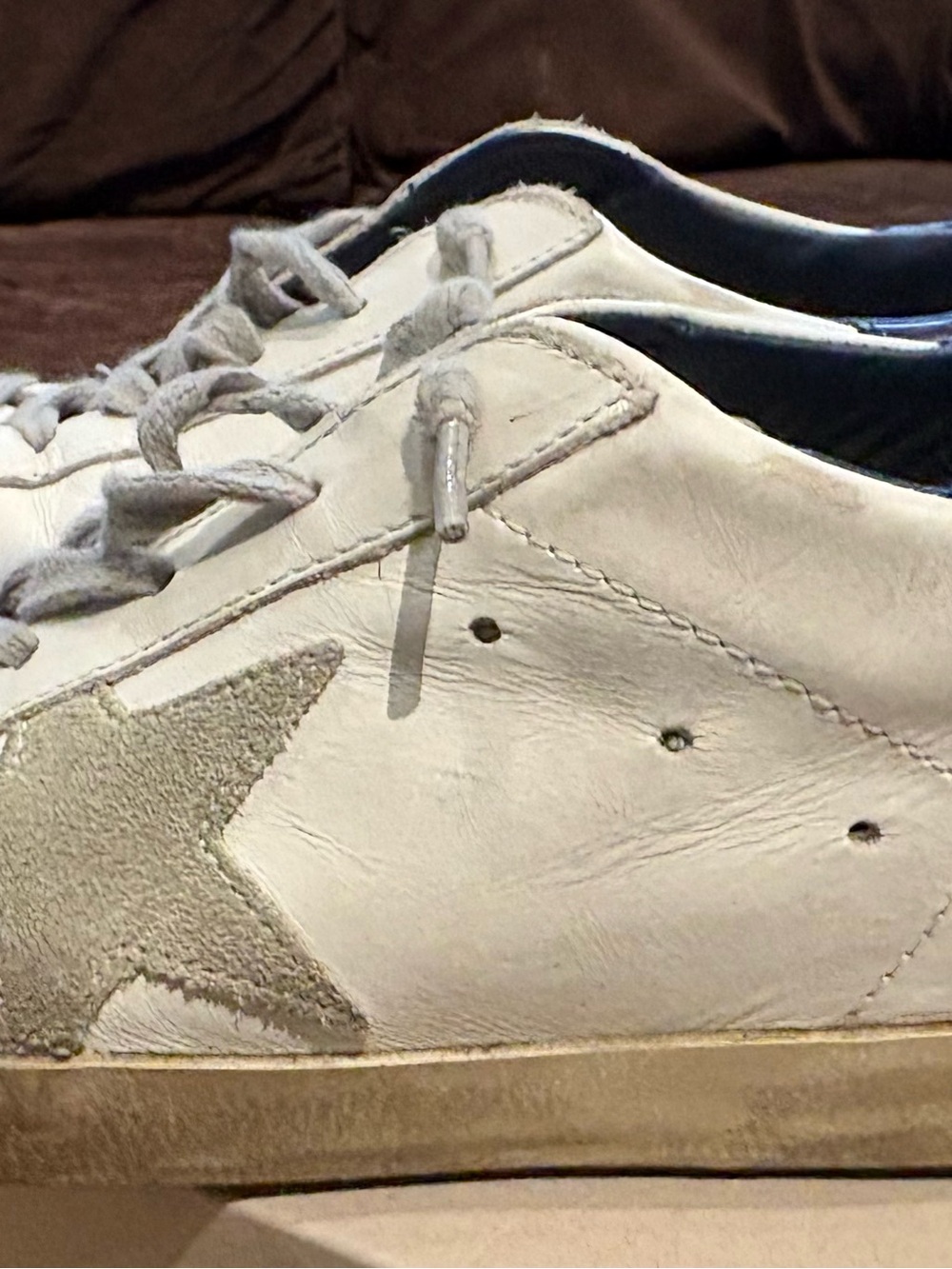 Golden Goose Super-Star Classic Sneakers White Navy Size 37